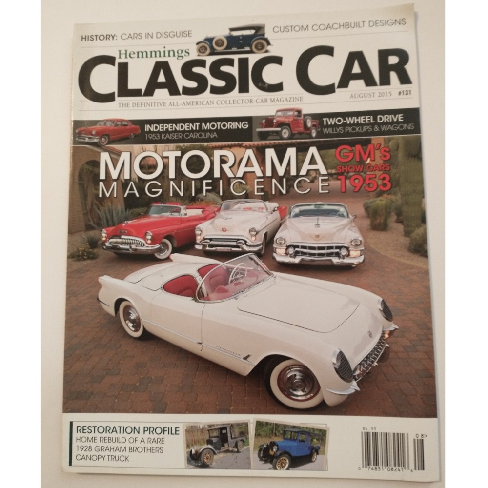 Hemmings Classic Car Magazine August 2015 131 Motorama 1953 GM Show Cars